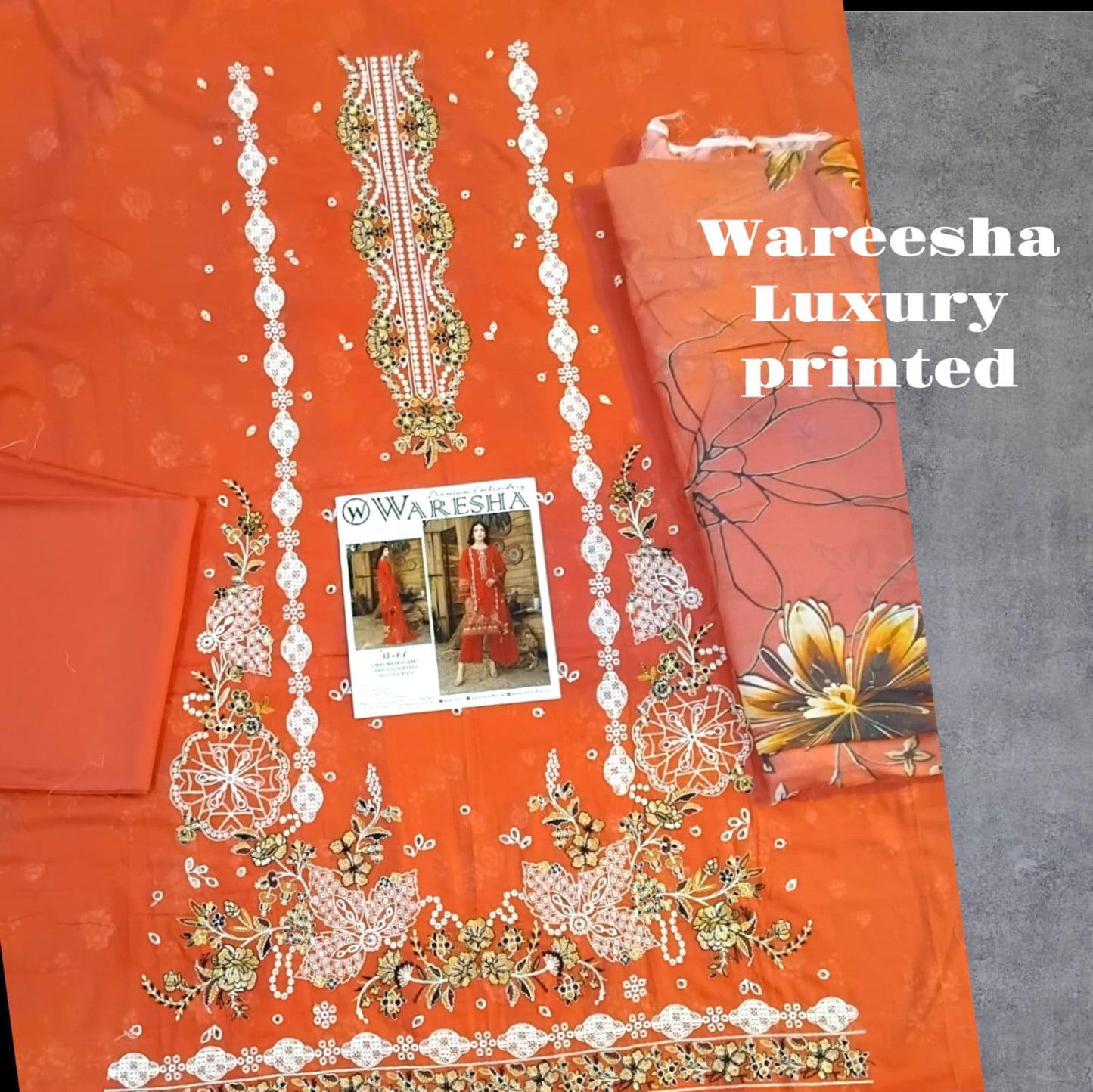 wareesha luxury printed