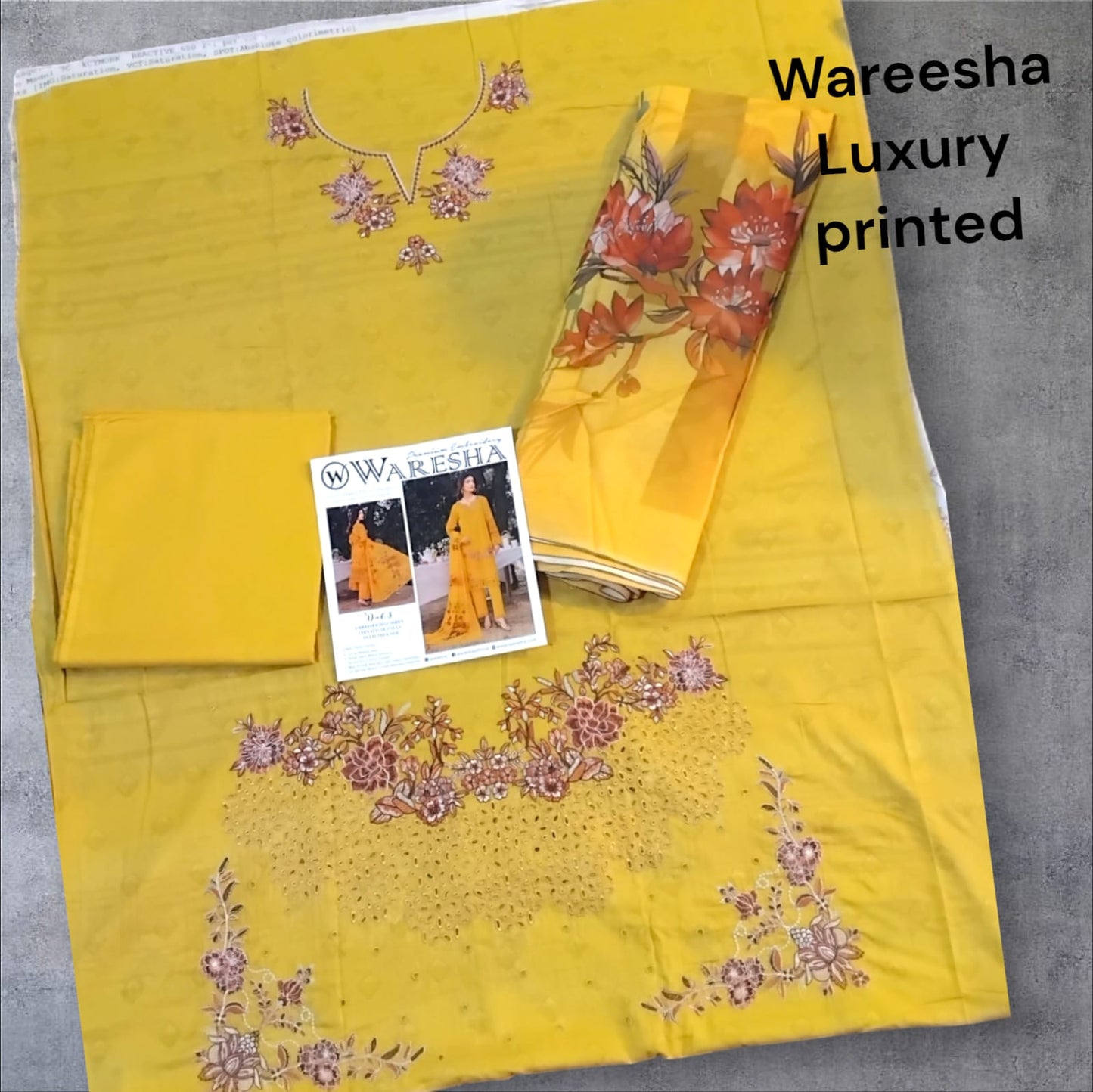 wareesha luxury printed